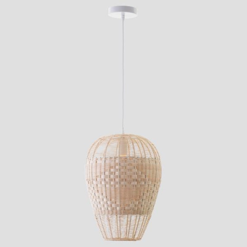LIGHT FIXTURES HANGING SIMPLE E27 Φ30x40 RATTAN (WICKER) 144-33005 LIGHT FIXTURES HANGING SIMPLE E27 Φ30x40 RATTAN (WICKER) 144-33005