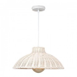 ПЕНДЕЛ RATTAN БЯЛ E27 60W ПЕНДЕЛ RATTAN БЯЛ E27 60W
