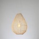 LIGHT FIXTURES HANGING SIMPLE E27 MAX 60W D37x200 RATTAN NATURAL COLOUR 144-33019