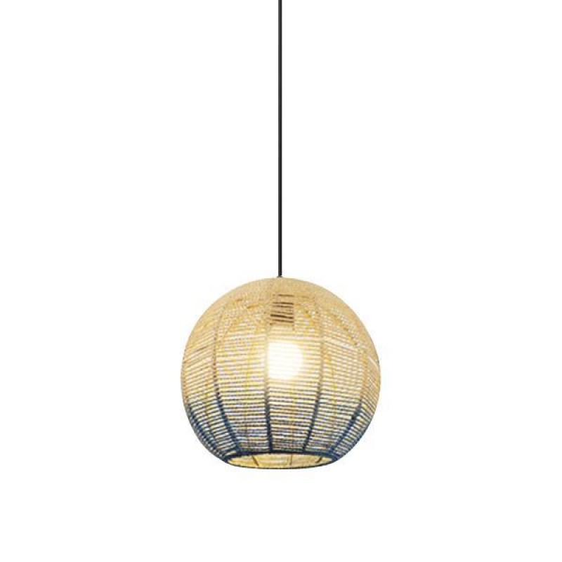 ПЕНДЕЛ RATTAN БЯЛ СИН D490MM ПЕНДЕЛ RATTAN БЯЛ СИН D490MM