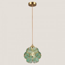 LIGHT FIXTURES HANGING VITRO Φ20x22 E27 BLUE/GOLD 144-40001