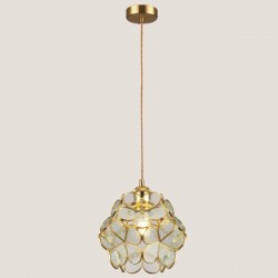 LIGHT FIXTURES HANGING VITRO Φ20x22 E27 TRANSPARENT/GOLD 144-40002