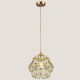 LIGHT FIXTURES HANGING VITRO Φ20x22 E27 TRANSPARENT/GOLD 144-40002