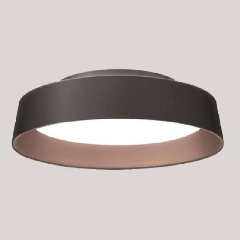CEILING LIGHT FIXTURE LED 30W Φ450x90 3000K BLACK/COFFEE GOFRE 144-51008