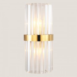 WALL MOUNTED FIXTURE 2xE14 20x45 GOLD 144-52005 WALL MOUNTED FIXTURE 2xE14 20x45 GOLD 144-52005
