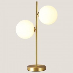TABLE LAMP WITH 2 GLOBES 2xG9 30x53 GOLD 144-72001
