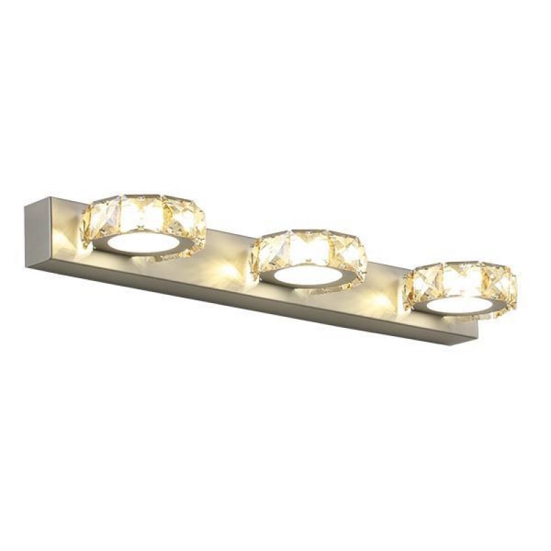 LED ОВАЛНО ОСВЕТЛЕНИЕ ЗА БАНЯ 9W 4000K НИКЕЛ