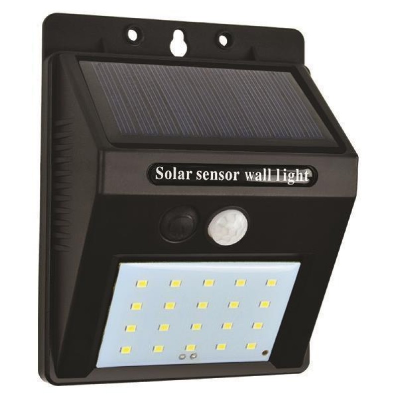 SOLAR PANEL LIGHT WITH MOVEMENT SENSOR 0,55W 6500K PLUS 145-20810 SOLAR PANEL LIGHT WITH MOVEMENT SENSOR 0,55W 6500K PLUS 145-20810