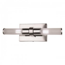 LIGHT FIXTURE FOR BATHROOM 2xG9 ΜΑX 5W 330x90x100 SATIN 145-21001 LIGHT FIXTURE FOR BATHROOM 2xG9 ΜΑX 5W 330x90x100 SATIN 145-21001