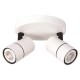 CEILING SPOT ROSETTE DOUBLE GU10 WHITE/ BLACK 145-25011 CEILING SPOT ROSETTE DOUBLE GU10 WHITE/ BLACK 145-25011
