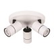 CEILING SPOT ROSETTE TRIPLE GU10 WHITE/ BLACK 145-25012 CEILING SPOT ROSETTE TRIPLE GU10 WHITE/ BLACK 145-25012