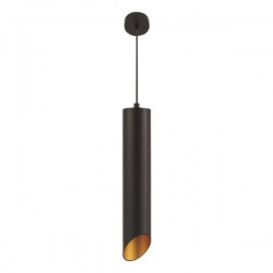 ВИСЯЩО ТАВАННО ОСВЕТЛЕНИЕ ЦИЛИНДЪР GU10 1M Φ65X350 ЧЕРНО/ЗЛАТНО ВИСЯЩО ТАВАННО ОСВЕТЛЕНИЕ ЦИЛИНДЪР GU10 1M Φ65X350 ЧЕРНО/ЗЛАТНО