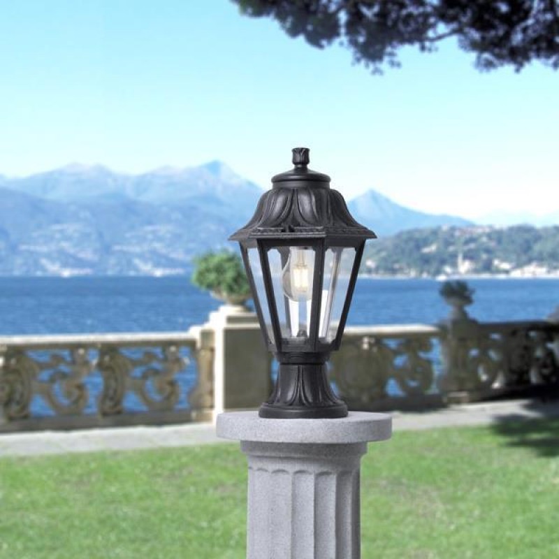FUMAGALLI MIKROLOT ANNA COLUMN LIGHT FLOOR HEXAGONAL 220x385mm BLACK Ε27 145-26002