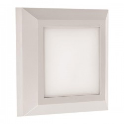 WALL MOUNTED LED SLIM STEP LIGHT 3W IP65 230V 3000K 125X125mm WHITE PRO 145-52004 WALL MOUNTED LED SLIM STEP LIGHT 3W IP65 230V 3000K 125X125mm WHITE PRO 145-52004