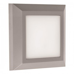 LED СТЪПКОВО ОСВЕТЛЕНИЕ ЗА СТЕНА 3W IP65 3000K 125X125MM СИВО LED СТЪПКОВО ОСВЕТЛЕНИЕ ЗА СТЕНА 3W IP65 3000K 125X125MM СИВО