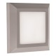 LED СТЪПКОВО ОСВЕТЛЕНИЕ ЗА СТЕНА 3W IP65 3000K 125X125MM СИВО LED СТЪПКОВО ОСВЕТЛЕНИЕ ЗА СТЕНА 3W IP65 3000K 125X125MM СИВО