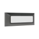 WALL MOUNTED LED SIM STEP LIGHT 4W IP65 230V 3CCT 230X80mm DARK GREY PRO 145-52073 WALL MOUNTED LED SIM STEP LIGHT 4W IP65 230V 3CCT 230X80mm DARK GREY PRO 145-52073