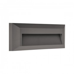 WALL MOUNTED LED SLIM STEP LIGHT 2W IP65 220-240V 3CCT 230X80X27mm DARK GREY PRO 145-52083 WALL MOUNTED LED SLIM STEP LIGHT 2W IP65 220-240V 3CCT 230X80X27mm DARK GREY PRO 145-52083