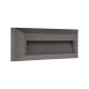 WALL MOUNTED LED SLIM STEP LIGHT 2W IP65 220-240V 3CCT 230X80X27mm DARK GREY PRO 145-52083 WALL MOUNTED LED SLIM STEP LIGHT 2W IP65 220-240V 3CCT 230X80X27mm DARK GREY PRO 145-52083