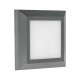 LED СТЪПКОВО ОСВЕТЛЕНИЕ ЗА СТЕНА 3W IP65 3CCT 125X125MM ТЪМНО СИВО