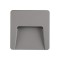 LED СТЪПКОВО ОСВЕТЛЕНИЕ ЗА СТЕНА 3W IP65 3CCT 120X120MM СИВО