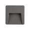 WALL MOUNTED LED SLIM STEP LIGHT 3W IP65 230V  3CCT 120X120mm DARK GREY PRO 145-52098