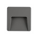 WALL MOUNTED LED SLIM STEP LIGHT 3W IP65 230V 3CCT 120X120mm DARK GREY PRO 145-52098 WALL MOUNTED LED SLIM STEP LIGHT 3W IP65 230V 3CCT 120X120mm DARK GREY PRO 145-52098