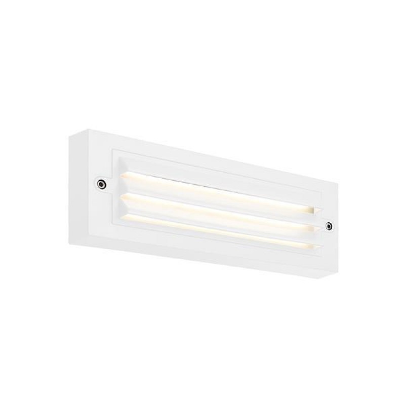 СТЕННА ЛАМПА С РЕШЕТКА LED 6W 3CCT IP65 БЯЛА