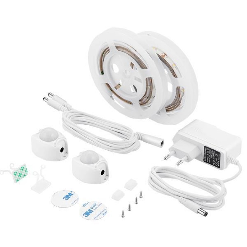 LED ЛЕНТА С ДИМЕР И PIR ДАТЧИК ЗА ДВИЖЕНИЕ 1,2М 6W 12V 3000K IP65 КОМПЛЕКТ 2 БР. LED ЛЕНТА С ДИМЕР И PIR ДАТЧИК ЗА ДВИЖЕНИЕ 1,2М 6W 12V 3000K IP65 КОМПЛЕКТ 2 БР.
