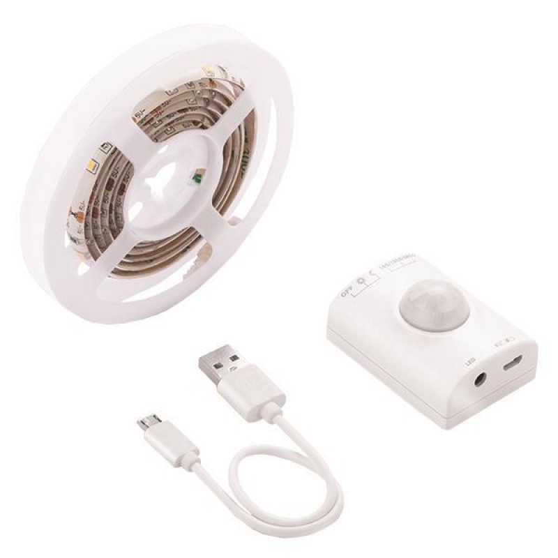 LED ЛЕНТА С PIR ДАТЧИК ЗА ДВИЖЕНИЕ 1M 2,4W 3000K IP65 LED ЛЕНТА С PIR ДАТЧИК ЗА ДВИЖЕНИЕ 1M 2,4W 3000K IP65