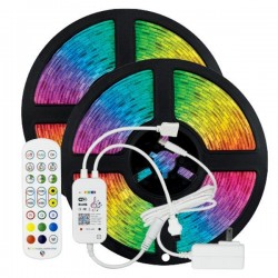 LED ЛЕНТА КОМПЛЕКТ 2 Х 5 М RGB 12V + ЗАХРАНВАНЕ + WIFI КОНТРОЛЕР С МУЗИКА IP20