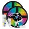 LED ЛЕНТА КОМПЛЕКТ 2 Х 5 М RGB 12V + ЗАХРАНВАНЕ + WIFI КОНТРОЛЕР С МУЗИКА IP20
