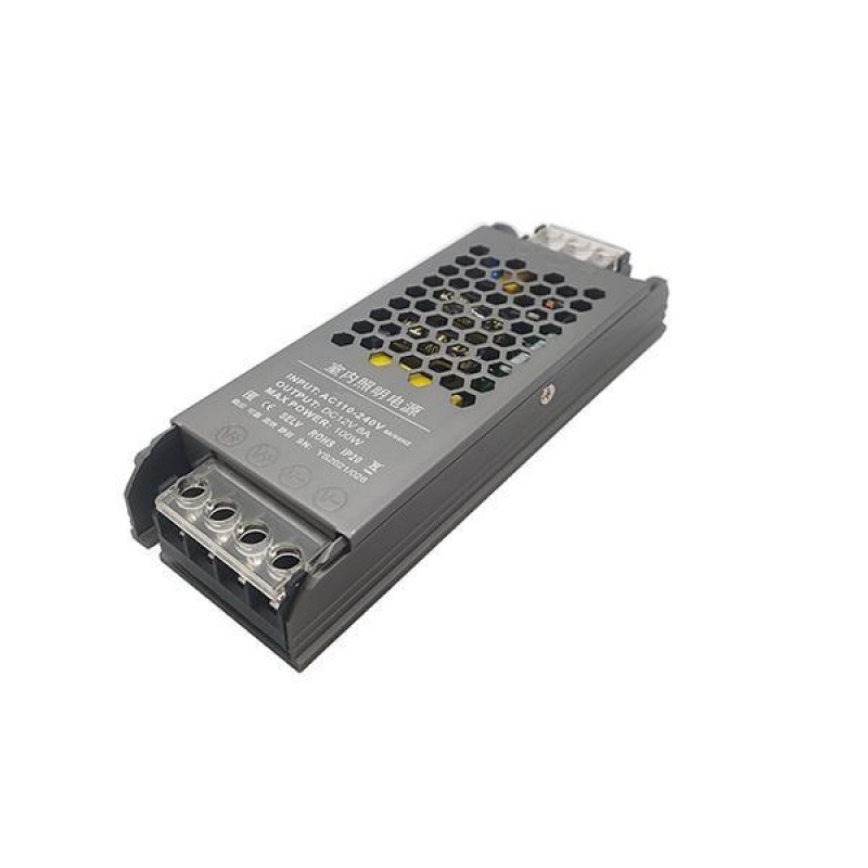 ЗАХРАНВАНЕ МЕТАЛНО СЛИМ ЗА LED ЛЕНТА 24V DC 100W IP20 ЗАХРАНВАНЕ МЕТАЛНО СЛИМ ЗА LED ЛЕНТА 24V DC 100W IP20