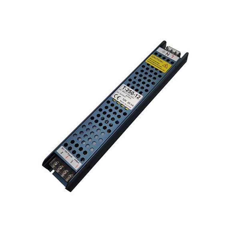 ЗАХРАНВАНЕ METALLIC SLIM ЗА LED ЛЕНТА 24V DC ДИМИРАНЕ (1-10V) 250W IP20 ЗАХРАНВАНЕ METALLIC SLIM ЗА LED ЛЕНТА 24V DC ДИМИРАНЕ (1-10V) 250W IP20