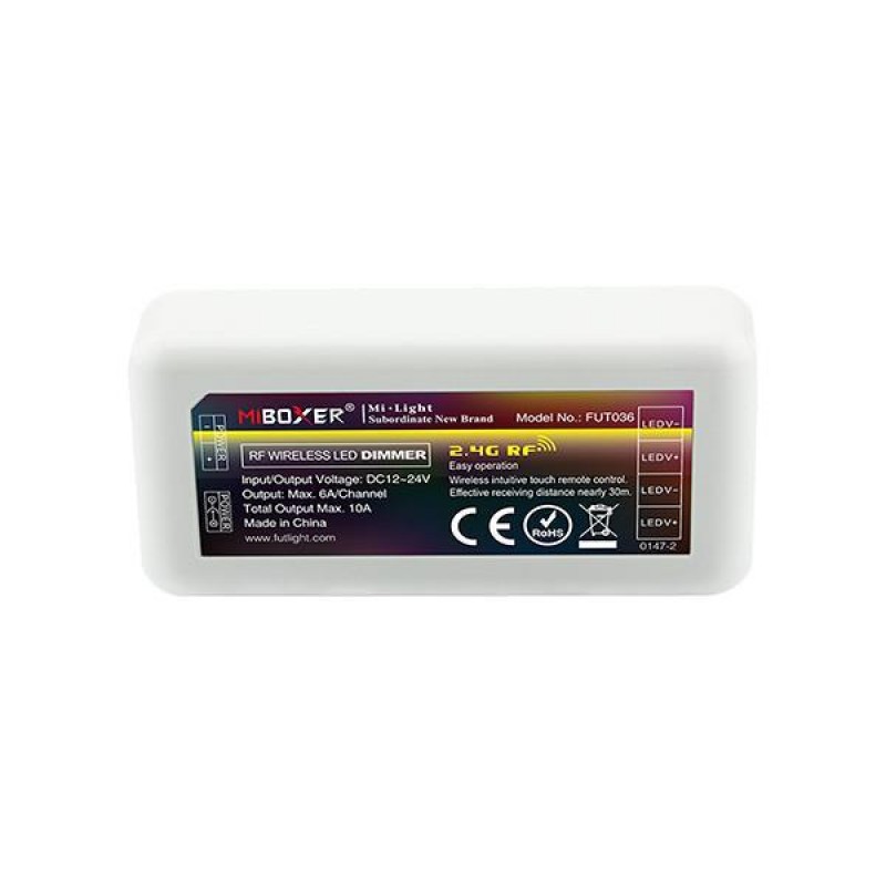 БЕЗЖИЧЕН RF ДИМЕР ЗА LED ЛЕНТИ 12A 12V/24V