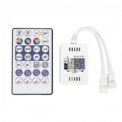 БЕЗЖИЧЕН КОНТРОЛЕР RF WIFI & BLUETOOTH PIXEL DC5-24V, 2CH