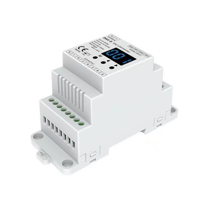 LED ДИМЕР ЗА РЕЛСА DALI 5A*4CH 12-24VDC LED ДИМЕР ЗА РЕЛСА DALI 5A*4CH 12-24VDC