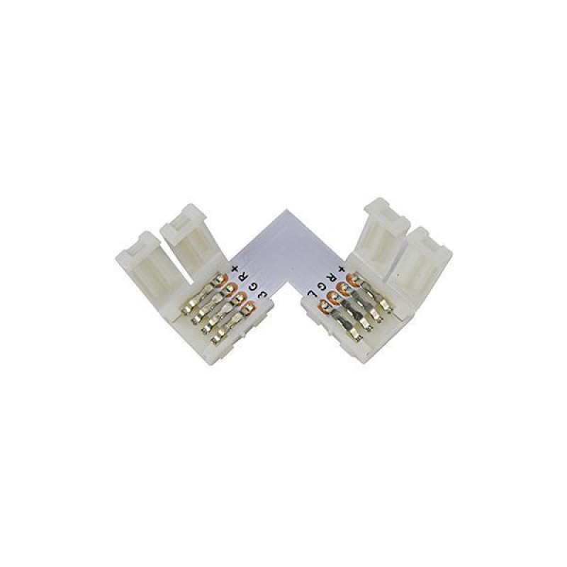 ЪГЛОВ СВЪРЗВАЩ КОНЕКТОР ЗА SMD RGBW 10MM ЪГЛОВ СВЪРЗВАЩ КОНЕКТОР ЗА SMD RGBW 10MM
