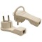 PLUG SCHUKO MALE SLIM RIGHT ANGLE WHITE 16Α 220-240V 147-10025
