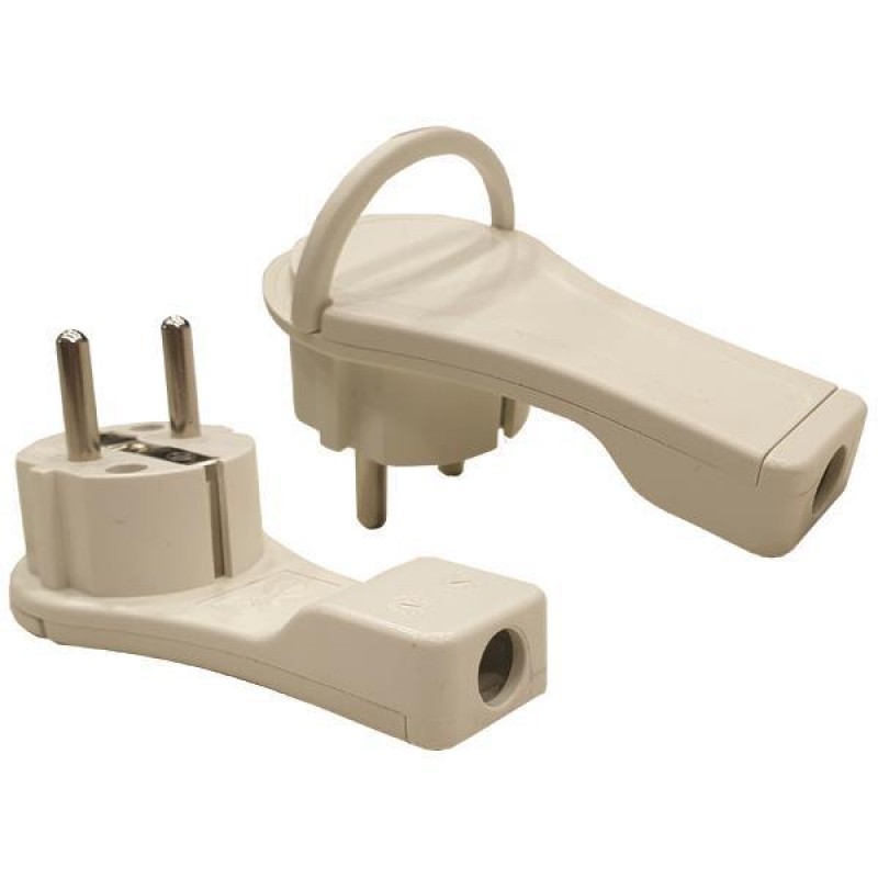 PLUG SCHUKO MALE SLIM RIGHT ANGLE WHITE 16Α 220-240V 147-10025 PLUG SCHUKO MALE SLIM RIGHT ANGLE WHITE 16Α 220-240V 147-10025