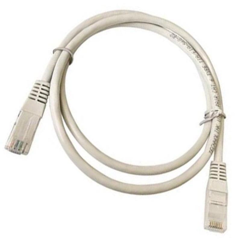 ПАТЧ КОРД UTP CAT-6E 26AWG СИВ 1М