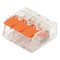 TERMINAL BLOCK PCT-413 3 SEATS WITH A RECEPTACLE 0,20-4mm 32A 400V ORANGE 147-11041