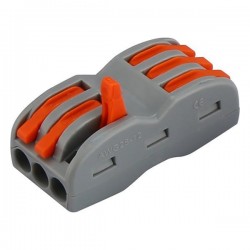 КЛЕМЕН БЛОК 3/3 ПОЗИЦИИ 0,20-2,5MM 24A 250V КЛЕМЕН БЛОК 3/3 ПОЗИЦИИ 0,20-2,5MM 24A 250V