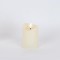 BATTERY OPERATED CANDLE, WITH FLAME, WHITE WITH TIMER, 7x10cm 147-15120