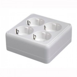 КОНТАКТЕН БЛОК MINI SCHUKO ЧЕТВОРЕН БЯЛ IP20 КОНТАКТЕН БЛОК MINI SCHUKO ЧЕТВОРЕН БЯЛ IP20