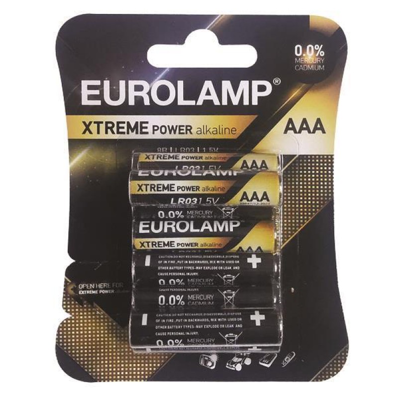 АЛКАЛНИ БАТЕРИИ EXTREME POWER AAA (LR03) 8 БР. АЛКАЛНИ БАТЕРИИ EXTREME POWER AAA (LR03) 8 БР.