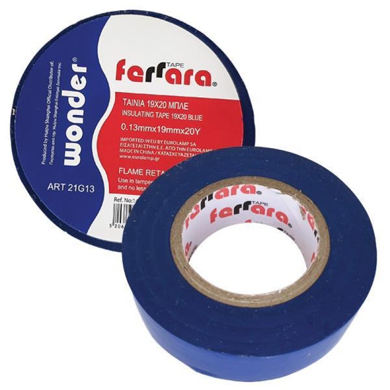 ИЗОЛАЦИОННА ЛЕНТА PVC СИНЯ 19X20М