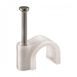 КАБЕЛНИ СКОБИ 7/35 ММ БЕЛИ 100 БР. КАБЕЛНИ СКОБИ 7/35 ММ БЕЛИ 100 БР.