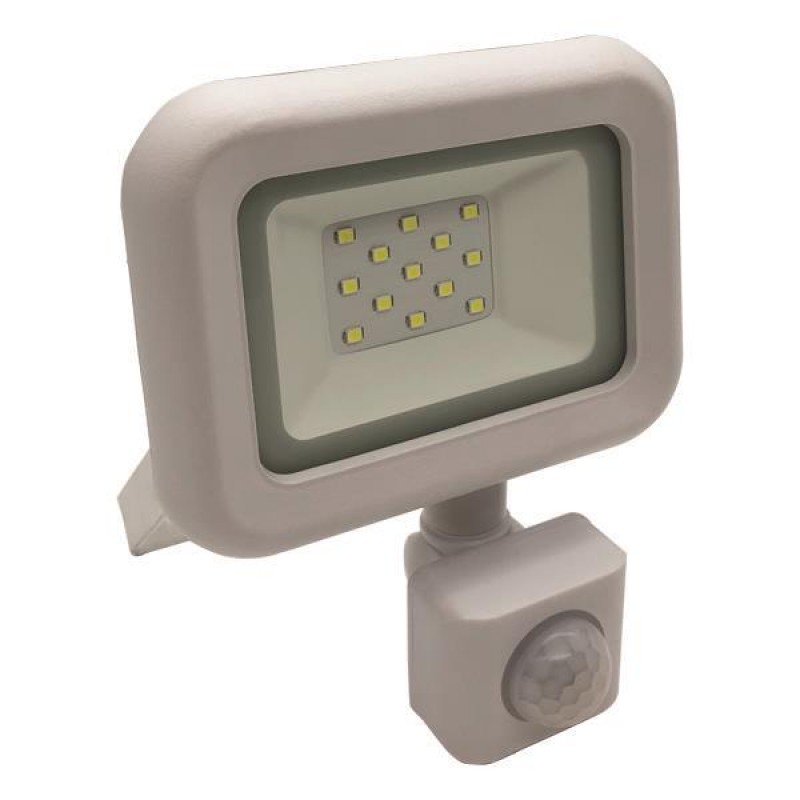 LED ПРОЖЕКТОР С ДЕТЕКТОР ЗА ДВИЖЕНИЕ 10W БЯЛ IP44 6500K