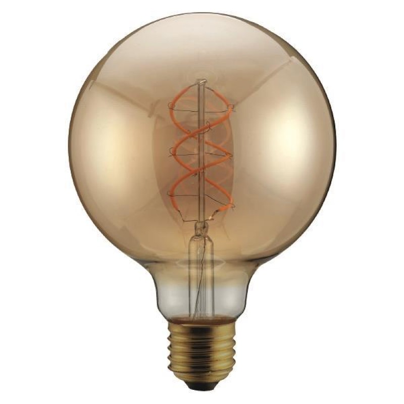 LED КРУШКА G95 FILAMENT DECOR 5W E27 1800K ЗЛАТИСТА